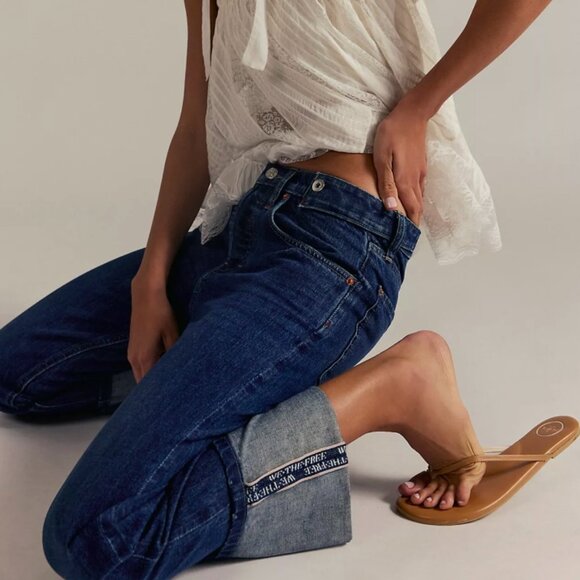 We The Free Denim - NWT $148 We The Free Slim Shade Selvedge Jeans Size 29 Current On Free People